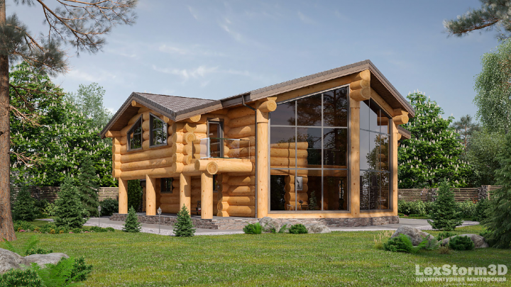 Дом Рубленое бревно