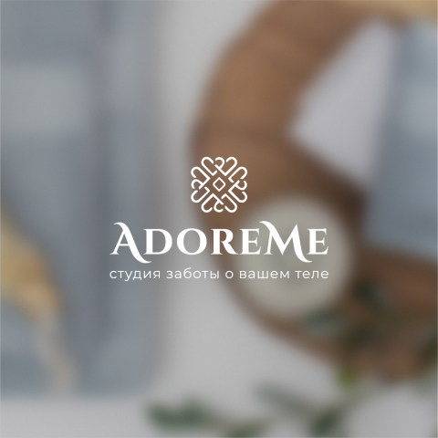 Логотип для студии заботы о своем теле AdoreMe