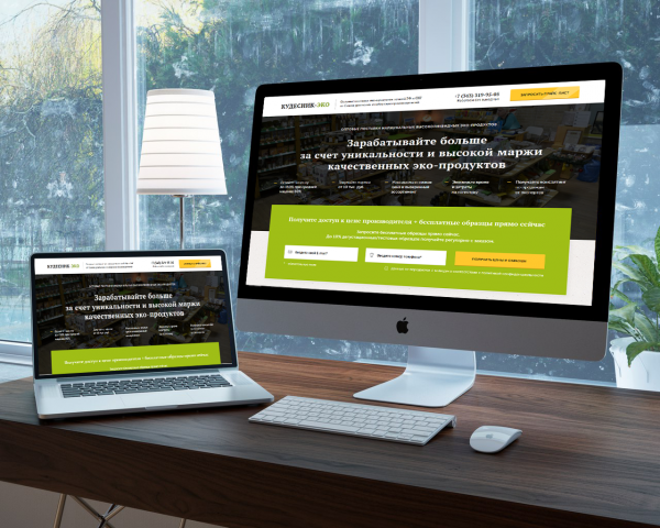 Landing Page для компании «Эко-Кудесник»
