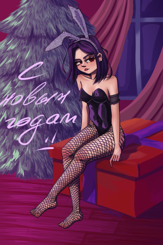 открытка на Новый год