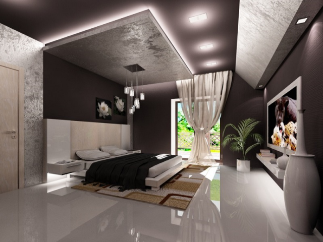 Спальня в успокаивающем стиле