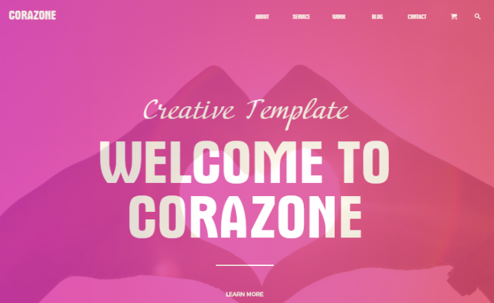 Верстка сайта / CORAZONE