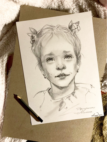 Графический портрет А4 по фото