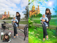 дорисовка фона