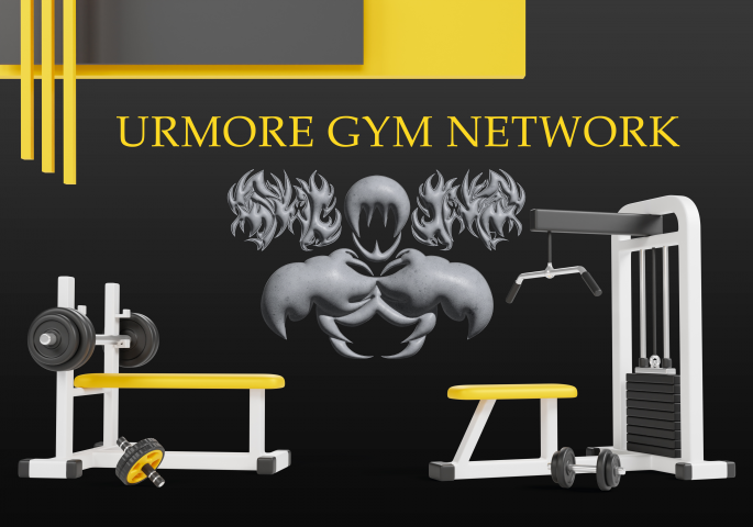 Логотип для бренда спортивных залов "URMORE"