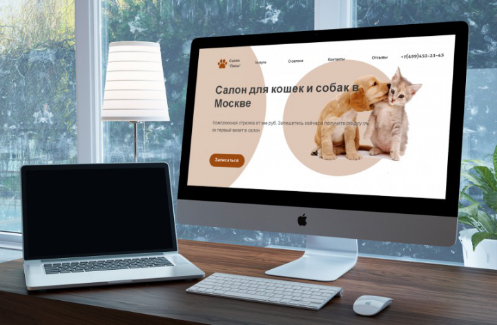 Landing page "салон (Лапы)"