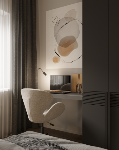 Дизайн интерьер спальни