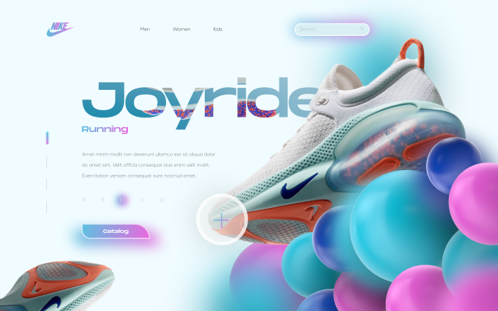 Nike landing page prototype
