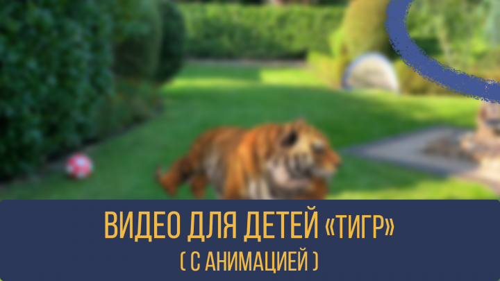 Видео для детей/Youtube Kids (Тигр)
