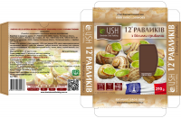 Упаковка для улиток с грибами 12шт