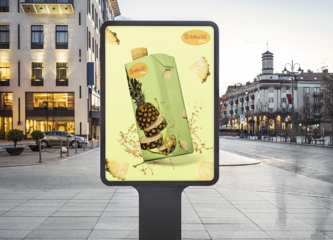 Баннер для рекламы сока