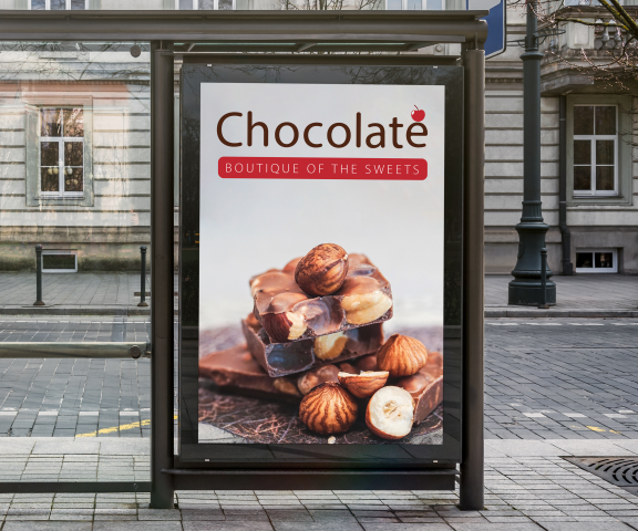 Баннер для бренда шоколада