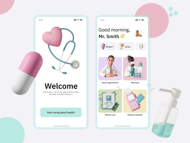 Medical app concept