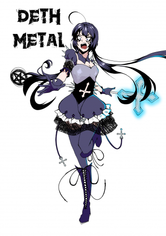Девочка-волшебница диф-метал