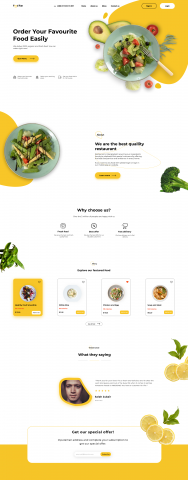 landing page, foodfun