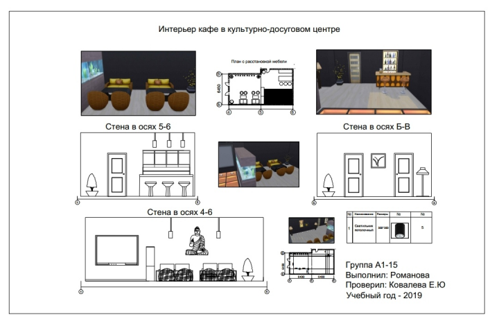 Интерьер кафе