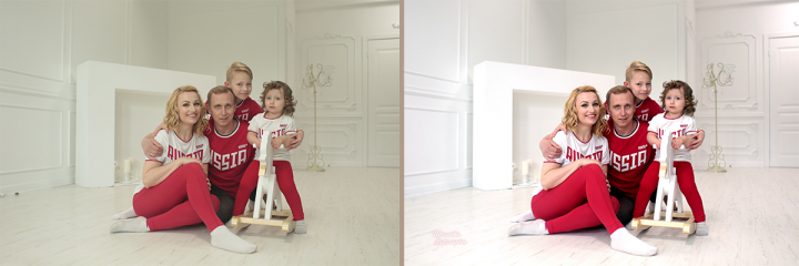 Цветокоррекция, ретушь