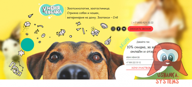 Сайт зооуслуг