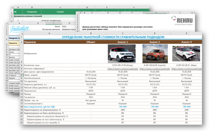 Создаем расчетные модели и калькуляторы