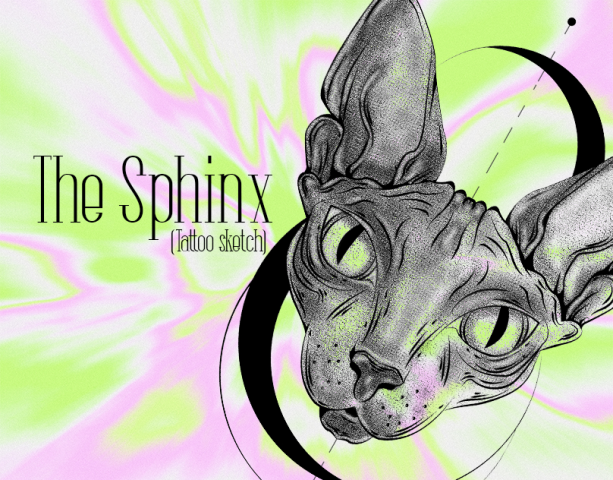 The Sphinx (tattoo sketch)