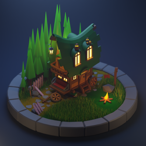 3D Low poly