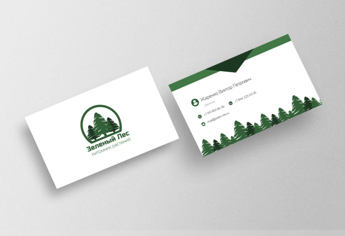 Визитка для Зеленый Лес