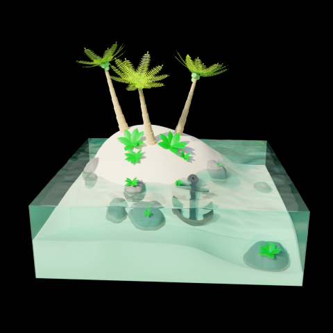 Тропический остров в океане