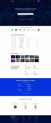 Landing Music Page