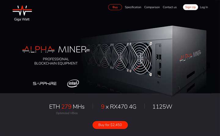 Разработка мобильного приложения к сайту нового майнера.