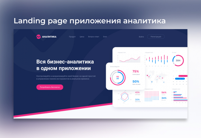 Посадочная страница для приложения