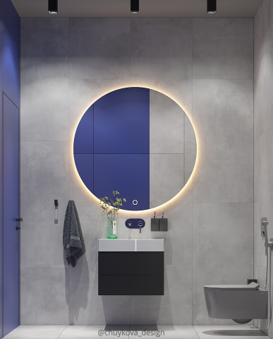 Санузел в минималистичном стиле