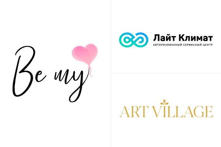 Примеры наших логотипов