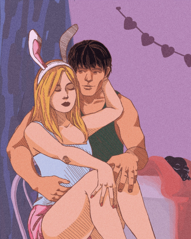 Новогодние влюблённые