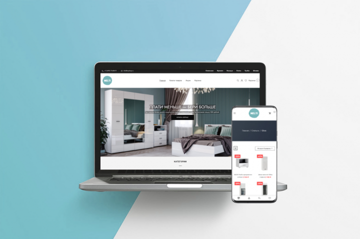 Интернет магазин мебели MELTI на CMS WordPress