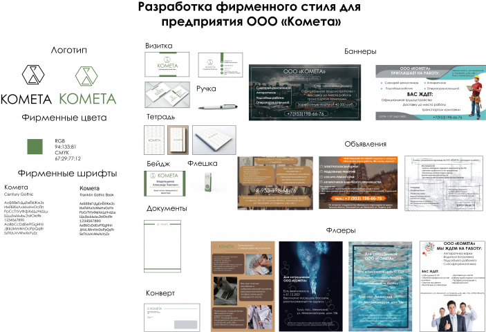 Разработка фирменного стиля для предприятия
