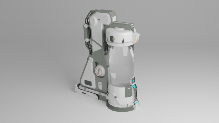sci-fi model 3d