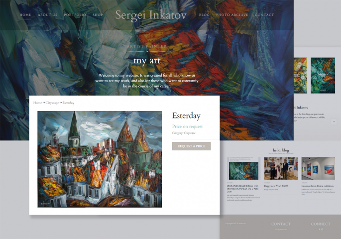 Сайт эстонского художника Сергея Инкатова