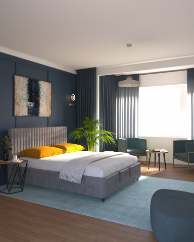 3d визуализация спальни