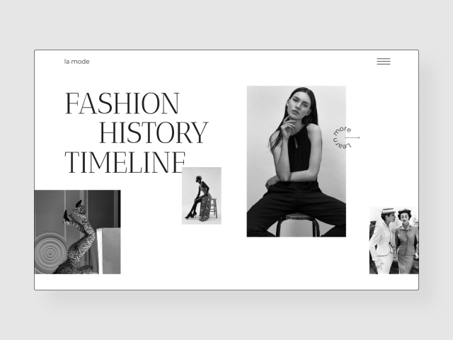 "History fashion timeline" concept #2