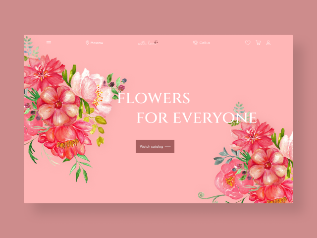"Flowers for everyone" concept #2