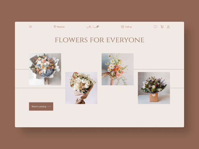 "Flowers for everyone" concept #1