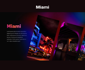 Miami - уникальный сайт-галерея