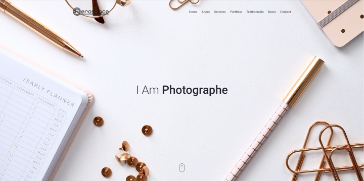 Сайт-карточка для фотостудии "AirSpace"