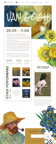 Дизайн главной страницы международного выставочного центра