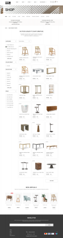 Дизайн сайта онлайн-магазина европейской мебели (desktop)