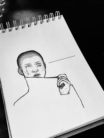 Эскиз графика, дотворк