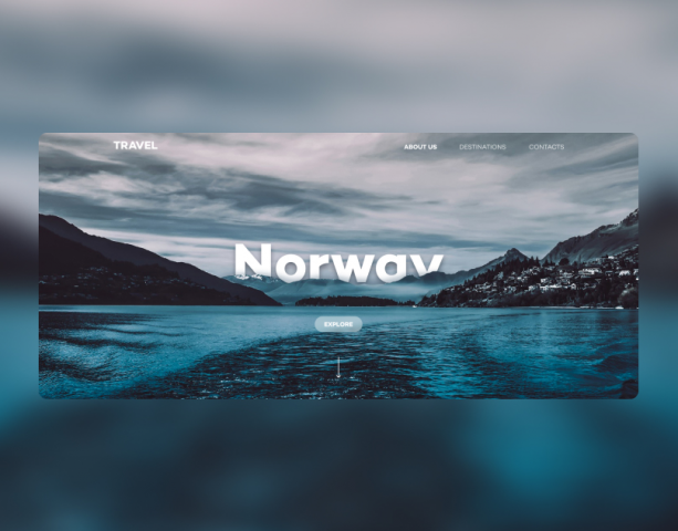 Travel agency landing page