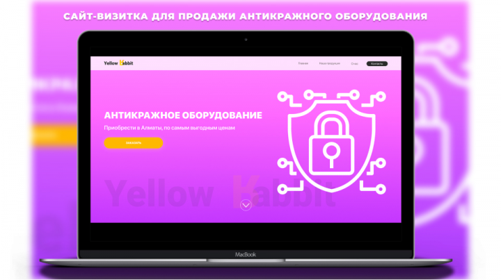Дизайн сайта-визитки для продажи антикражного оборудования