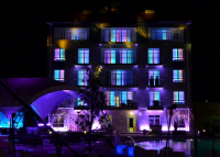 Светодизайн жилого дома в Олимпийском парке