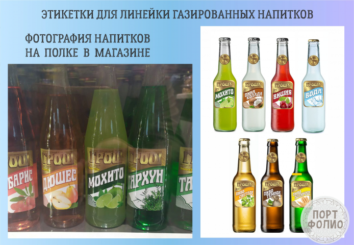 этикетки на бутылки